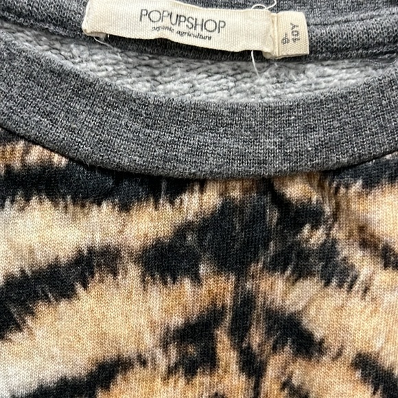 Pop up Shop Leopard Sweatshirt - Size 9/10 - Picture 3 of 4